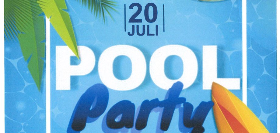 Plakat: Pool-Party